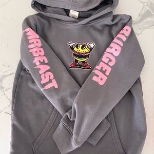 Augusta Sportswear Gray Hoodie with Pink Graphics